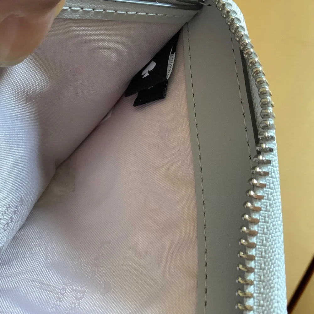 Kate Spade New York GLIMMER LARGE CONTINENTAL WALLET Silver
